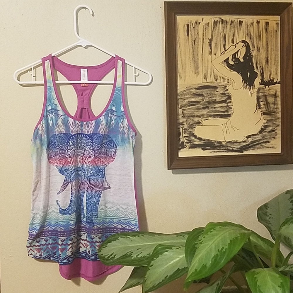 No Boundaries Elephant Tank Top